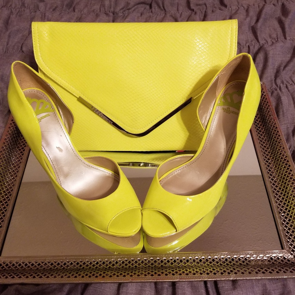 Combo- Neon Yellow Clutch/Pump Combo